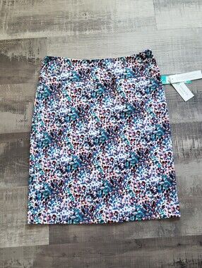 Margaret M Christiana pull-on pencil skirt  NWT Floral Stretch Office Career